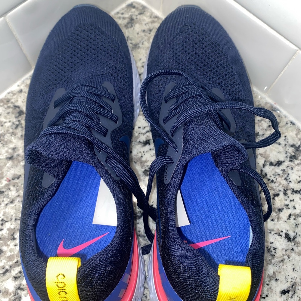 Nike Blue and Yellow Athletic Shoes Lightweight Performance Design - Picture 7 of 8